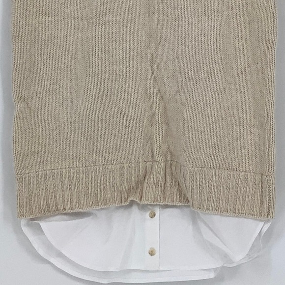 NEW! NAADAM Size Small Cashmere Mixed Media Sleeveless Dress Sand $445 msrp J6-6 - Picture 6 of 12